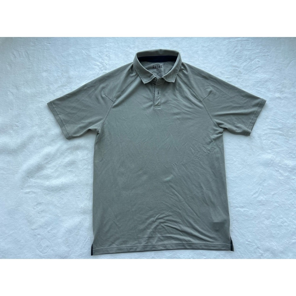 Rhone Polo Shirt Mens Size Small Commuter Performance Stretch Gray